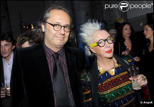 Orlan lors du bal jaune organisé par la fondation Ricard à la Fiac à Paris le 23 octobre 2009