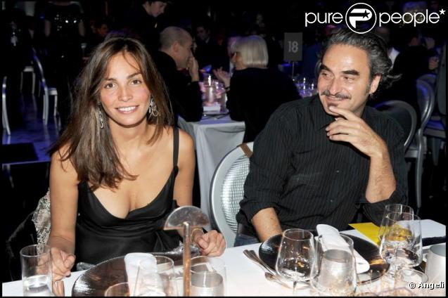 Inès Sastre et Stefan Eicher lors du bal jaune organisé par la fondation Ricard à la Fiac à Paris le 23 octobre 2009