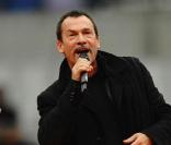 Florent Pagny a chanté avant le match Perpignan-Stade Français, au stade de France, le 24 octobre 2009.