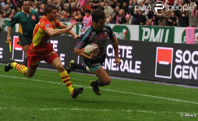 Match Perpignan-Stade Français, au stade de France, le 24 octobre 2009.