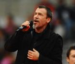 Florent Pagny a chanté avant le match Perpignan-Stade Français, au stade de France, le 24 octobre 2009.