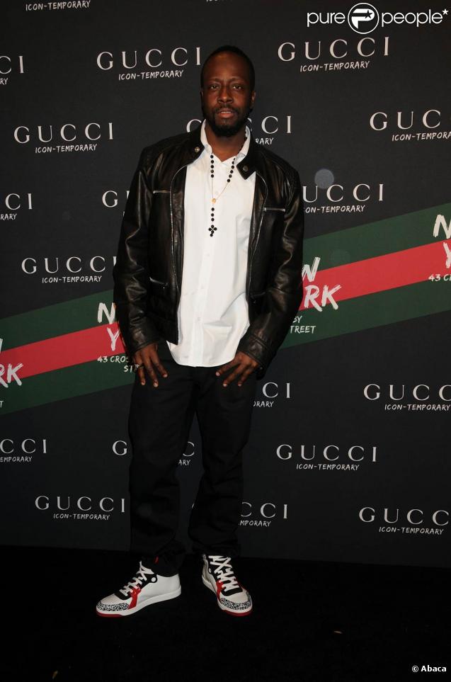 Wyclef Jean lors de la soirée The Gucci Icon organiséer par Frida Giannini et Mark Ronson le 23 octobre 2009 à New York