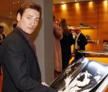 Benoît Magimel, à l'occasion de la signature du livre de Dennis Hopper -  Photographs 1961/1967  - et de la présentation des chaussures customisées par la star, dans la boutique Hogan, à Paris, le 22 octobre 2009 !