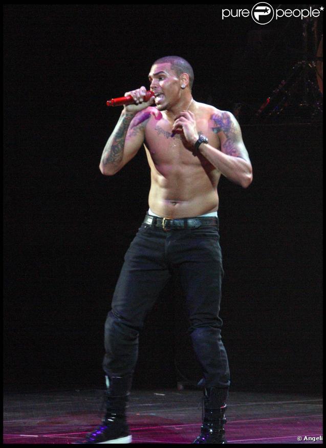 Chris Brown s'est produit dans le New Jersey le 27 octobre 2009