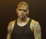 Chris Brown lors du concert Powerhouse, le 27 octobre 2009 dans le New Jersey