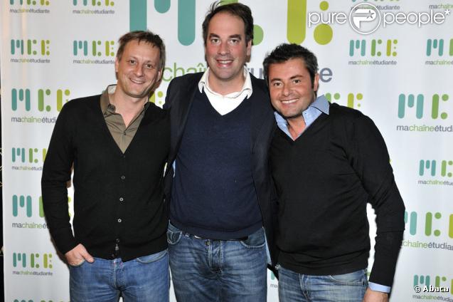 Max Campo et Jérôme Anthony lors de la soirée de lancement de la chaîne MCE le 28 octobre 2009 au VIP Room