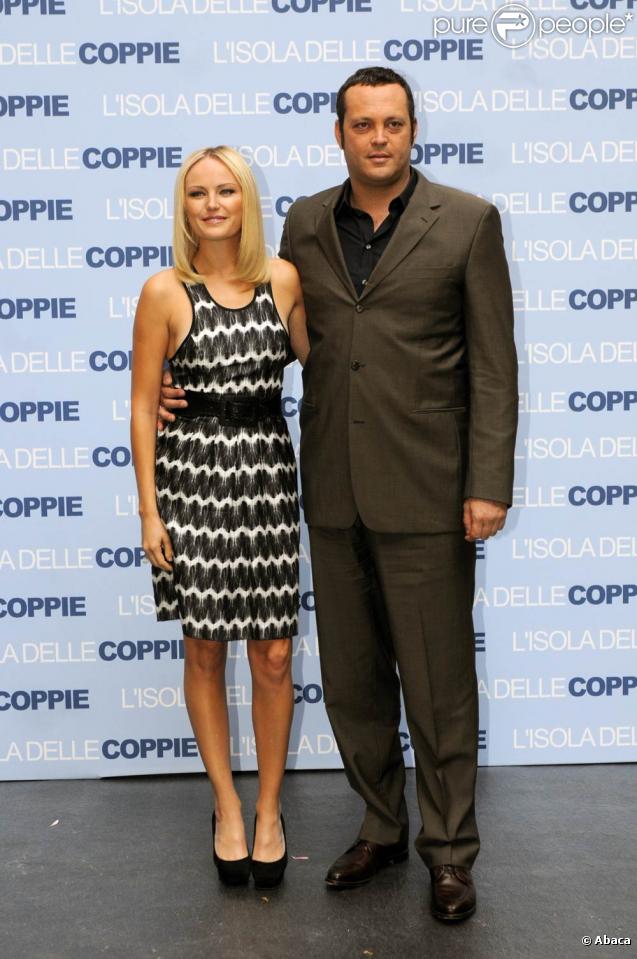 La ravissante Malin Akerman et son partenaire Vince Vaughn, à l'occasion de la promotion de la comédie  Thérapie de Couples , à Rome, le 28 octobre 2009 !