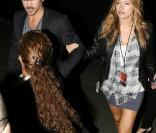 Colin Farrell et la mère de son fils la comédienne Alicja Bachleda-Curus au concert de U2 à Los Angeles le 25 octobre 2009 