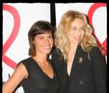 Alessandra Sublet et Alexandra Golovanoff au Palais de Tokyo, pour la soirée de lancement du Sidaction 2008, le 19 février 2008