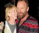 Sting et Trudie Styler sortie entre amis, le 3 novembre à 2009 à Londres.