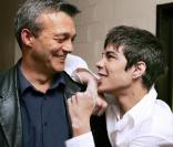 Grégory Lemarchal et son papa Pierre 