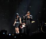 Jay-Z sur la scène des MTV EMA 2009, où il a interprêté son nouveau single,  Empire State of Mind , le 4 novembre 2009