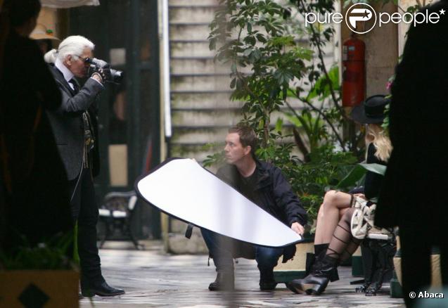 Claudia Schiffer en shooting à Buenos Aires en Argentine pour Chanel et le grand Karl Lagerfeld