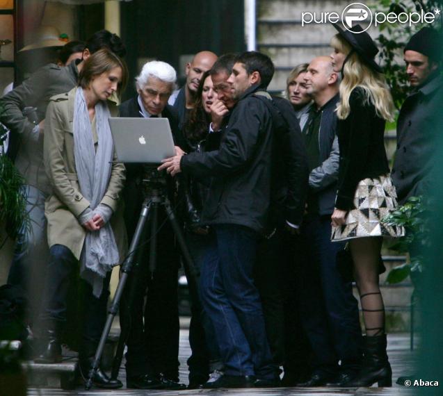 Claudia Schiffer en shooting à Buenos Aires en Argentine pour Chanel et le grand Karl Lagerfeld
