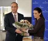 Stéphanie de Monaco à Mettlach en Allemagne le 6 novembre 2009 à la rencontre des dirigeants de Villeroy et Boch