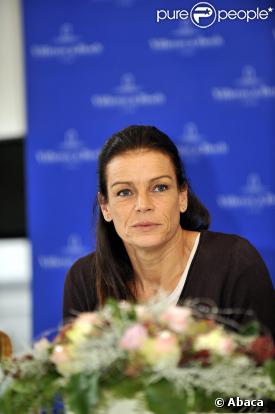 Stéphanie de Monaco à Mettlach en Allemagne le 6 novembre 2009 à la rencontre des dirigeants de Villeroy et Boch