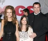 Kelly Preston, John Travolta et leur fille Ella Bleu lors de la première du film Old Dogs (Papy-Sitter) à Hollywood le 9 novembre 2009