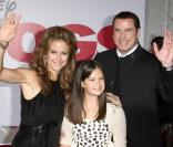 Kelly Preston, John Travolta et leur fille Ella Bleu lors de la première du film Old Dogs (Papy-Sitter) à Hollywood le 9 novembre 2009
