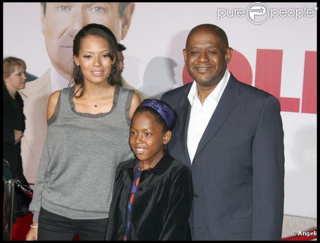 Keisha Nash, Forest Whitaker et leur fille lors de la première du film Old Dogs (Papy-Sitter) à Hollywood le 9 novembre 2009