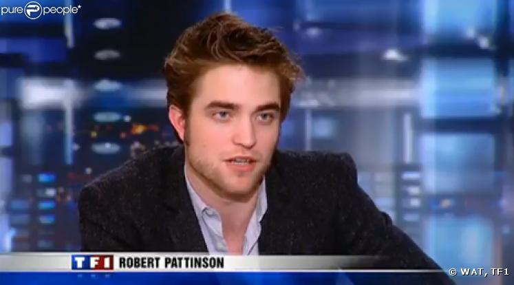 Laurence Ferrari a pour invité Robert Pattinson de Twilight ce 10 novembre 2009 - capture d'écran