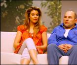 Sophie Tapie et Vincent Moscato dans Oscar