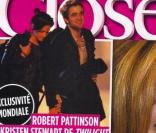 Robert Pattinson et Kristen Stewart en couverture de  Closer .