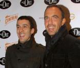 Mustapha et Nikos lors de la soirée privée pour le Grand Opening du Divan du Monde le 13 novembre 2009 à Paris