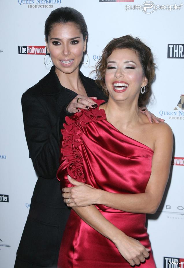 Roselyn Sanchez et Eva Longoria à la soirée du Hollywood Reporter à Los Angeles le 16/11/09