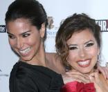 Roselyn Sanchez et Eva Longoria à la soirée du Hollywood Reporter à Los Angeles le 16/11/09