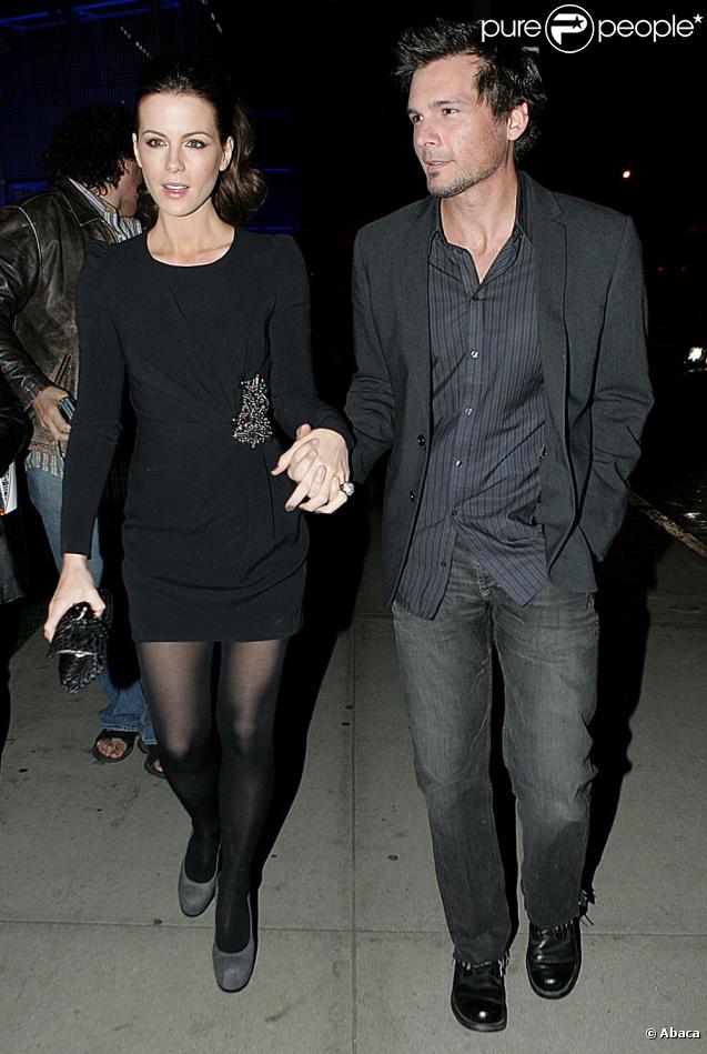 Kate Beckinsale et Len Wiseman à leur arrivée à la soirée Hollywood Reporter