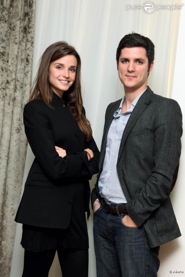 Céline Bosquet et Jean-Baptiste Boursier à la conférence de presse de la radio lancée par i>Télé et Goom Radio. 17/11/09