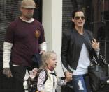 Sandra Bullock, Jesse James et Sunny dans les rues de New York le 18/11/09