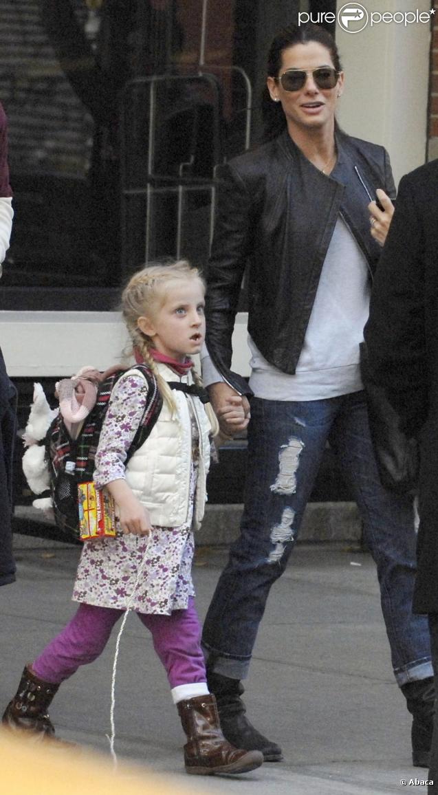 Sandra Bullock et Sunny dans les rues de New York le 18/11/09