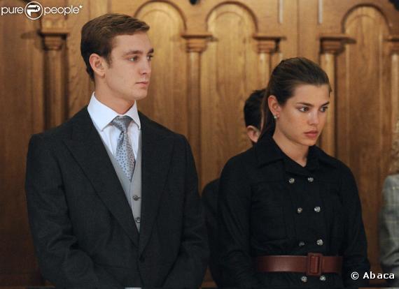 Pierre et Charlotte Casiraghi lors de la célébration de la fête nationale de Monaco le 19 novembre 2009