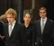 Andrea, Charlotte et Pierre Casiraghi lors de la célébration de la fête nationale de Monaco le 19 novembre 2009