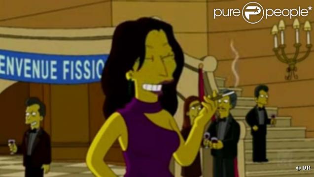 Nicolas Sarkozy et Carla Bruni dans les Simpson, épisode diffusé aux Etats-Unis le 15 novembre 2009