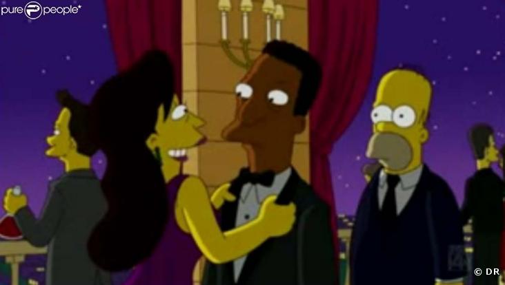 Nicolas Sarkozy et Carla Bruni dans les Simpson, épisode diffusé aux Etats-Unis le 15 novembre 2009