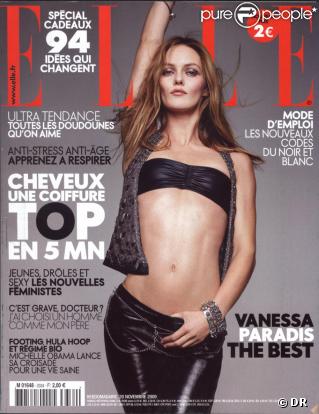 Vanessa Paradis en couverture du magazine ELLE