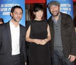 Manu Payet, Mélanie Doutey et Kad Merad à l'avant-première du film RTT, le 23 novembre 2009.
