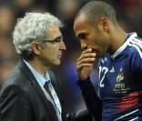 Raymond Domenech et Thierry Henry 