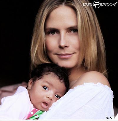 Lou Samuel et sa mamam Heidi Klum 