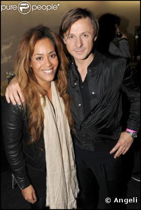 Amel Bent et Martin Solveig à la soirée Starfloor à Paris Bercy le 29/11/09