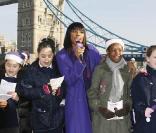 Alexandra Burke à Londres, le 1er novembre 2009