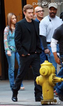 Justin Timberlake sur le tournage de son nouveau film Social Network le 30 novembre 2009 à Los Angeles