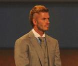David Beckham lors du tirage de la prochaine coupe du monde de football, à Cape Town, le 4 décembre 2009.