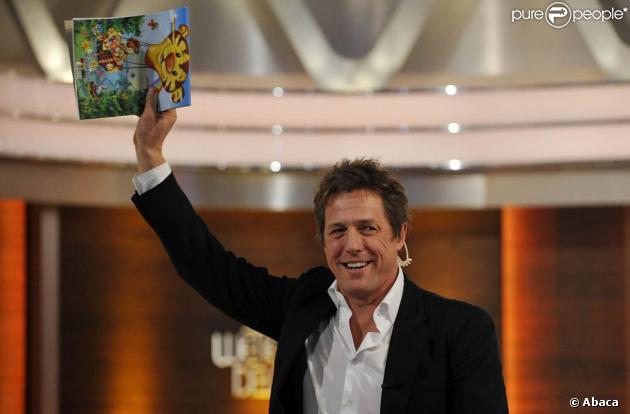 Hugh Grant dans la célèbre émission allemande Wetten, dass..?, le 5 décembre 2009