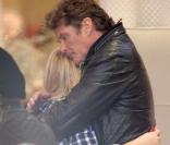 David Hasselhoff, virée shopping avec sa fille Hayley, à Los Angeles, le 8 décembre 2009.
