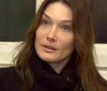 Carla Bruni en sortie de nuit avec le Samu social, le 9 novembre 2009.