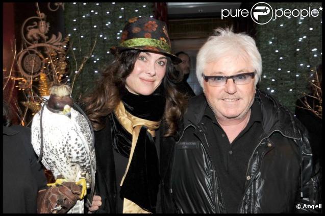 Marc Cerrone et sa femme lors de la soirée Chivas Christmas Knight chez Castel à Paris le 9 décembre 2009