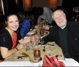 Marc Jolivet et Caroline Grimm lors de la soirée Chivas Christmas Knight chez Castel à Paris le 9 décembre 2009